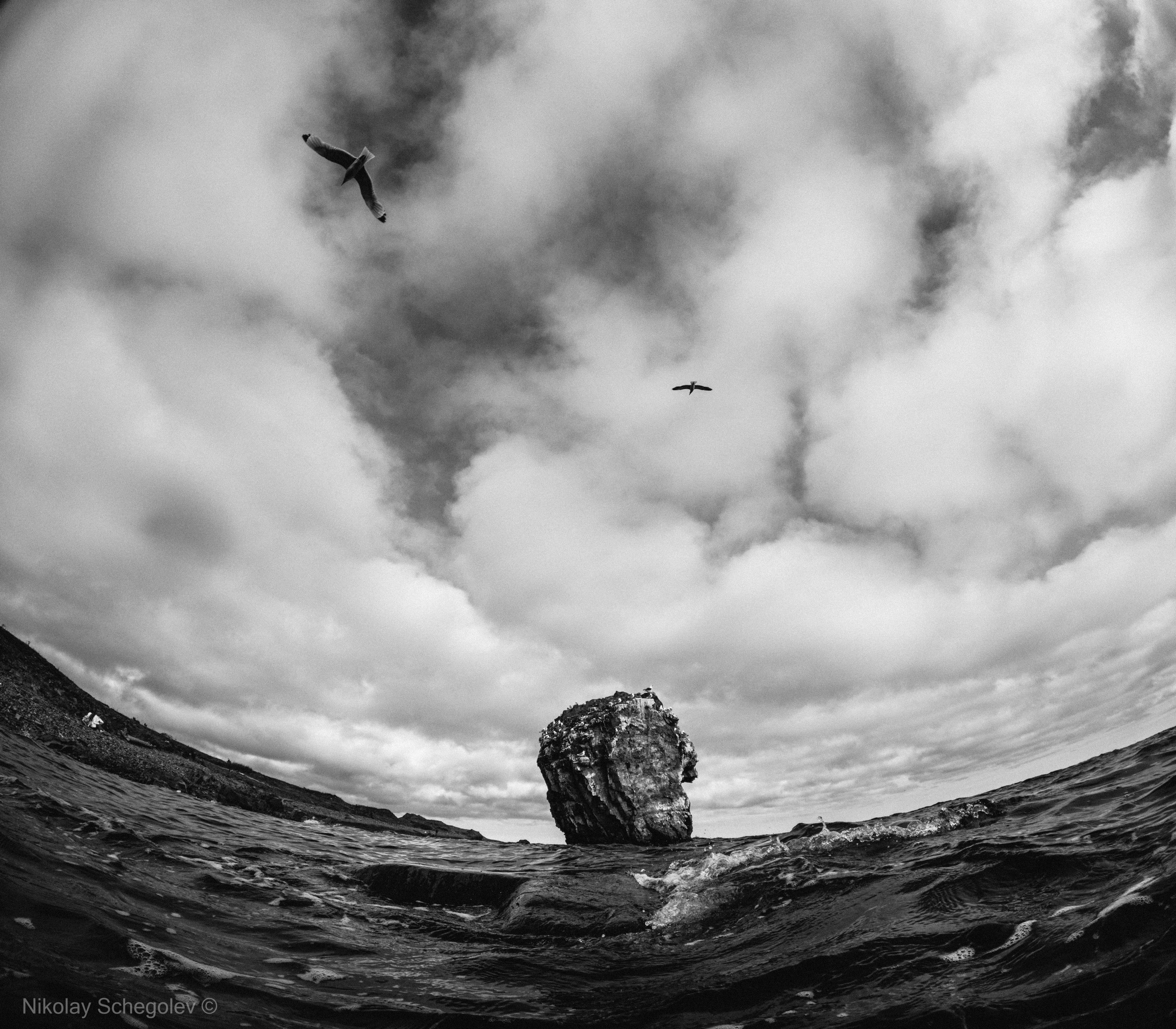 Белое море, мыс Корабль.