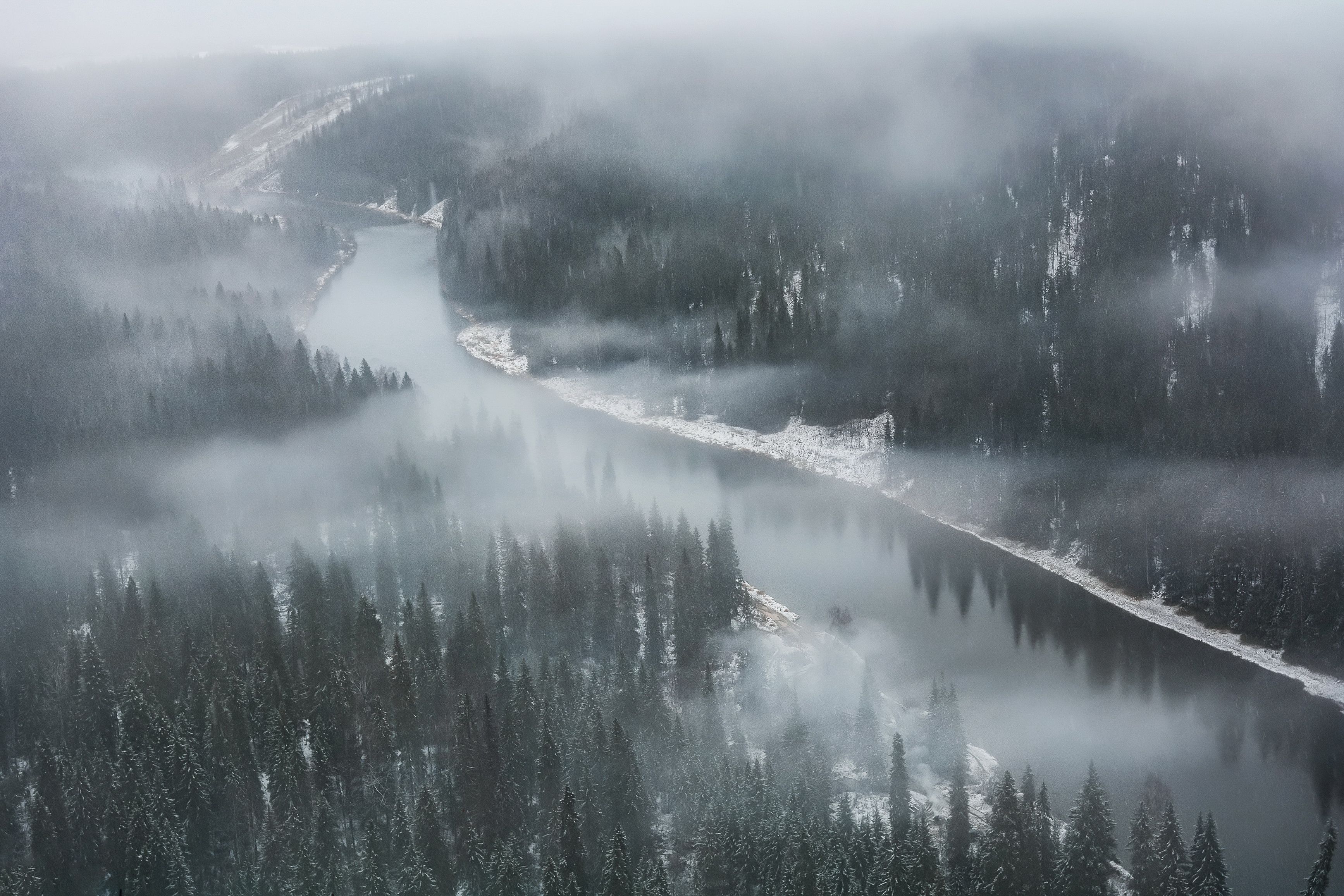 Усьва в тумане