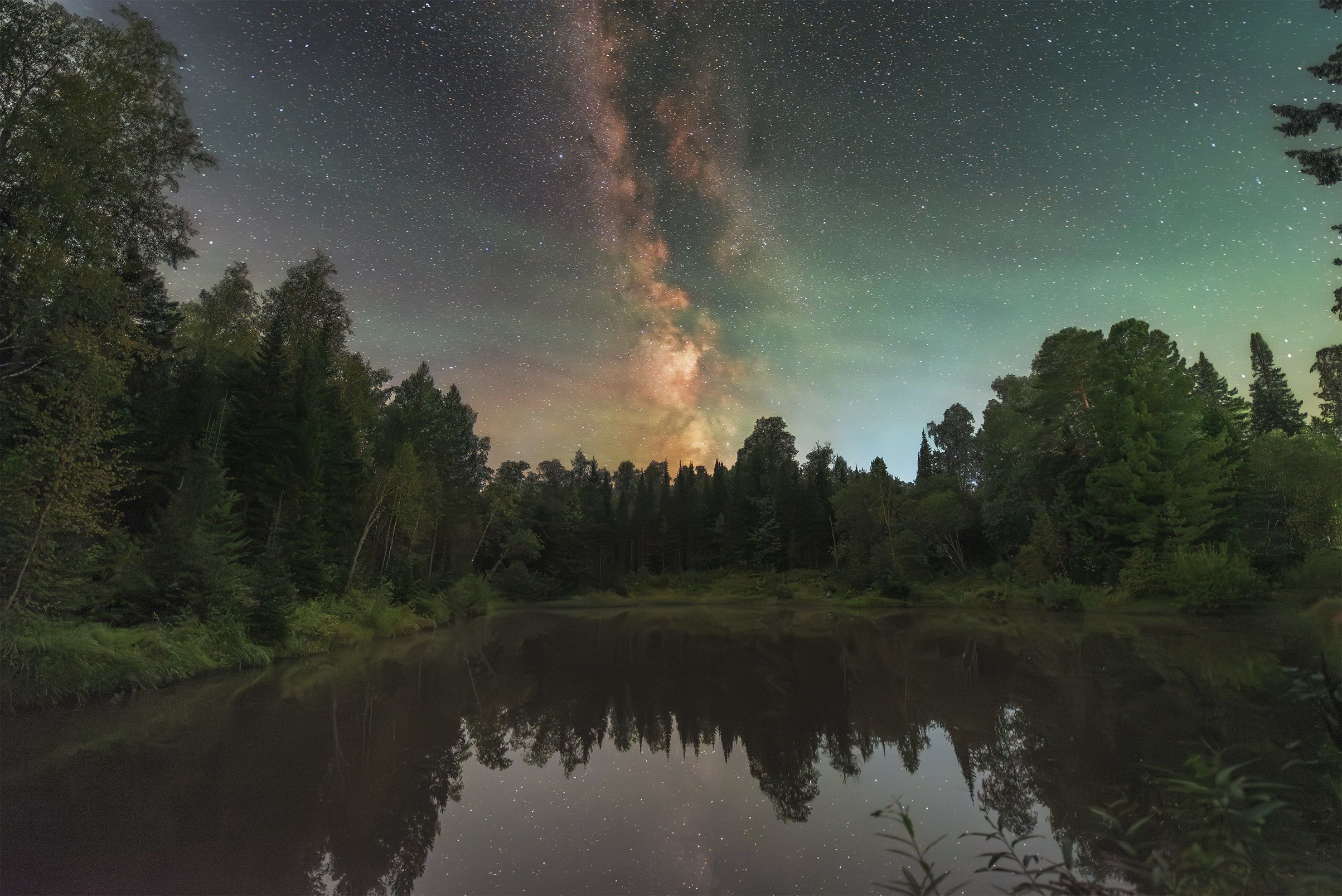 Краски таежной ночи